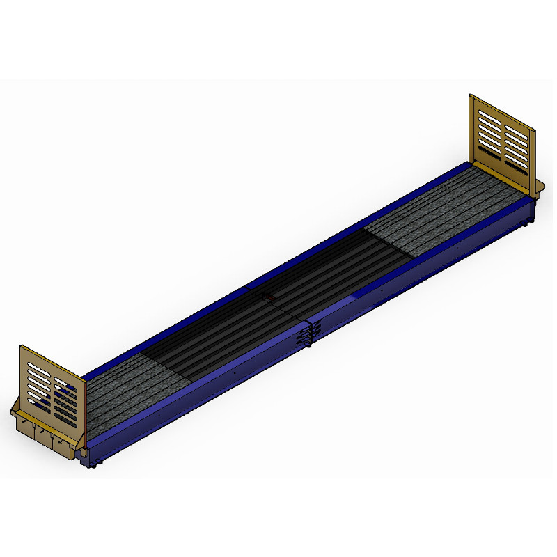prestressed bed for manufacturing concrete lintels